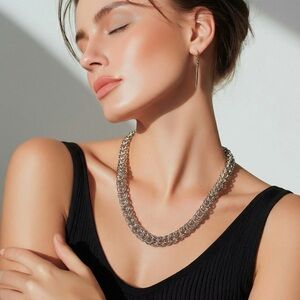 Handmade Sterling Chainmail Necklace